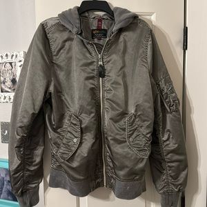 Silver bomber jacket